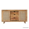Picture of Bloomington Mango Wood Sliding Rattan Door Large Sideboard Cabinet