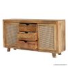 Picture of Bloomington Mango Wood Sliding Rattan Door Large Sideboard Cabinet
