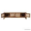 Picture of Foxton Rustic Solid Wood Media Console Rattan Cabinet