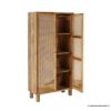 Picture of Porirua Solid Wood 4 Tier Armoire with Rattan Doors