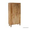 Picture of Porirua Solid Wood 4 Tier Armoire with Rattan Doors