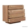 Picture of Dorsten Rustic Solid Wood 4 Drawer Dresser