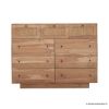 Picture of Cottbus Rustic Modern Solid Wood 9 Drawer Rattan Dresser