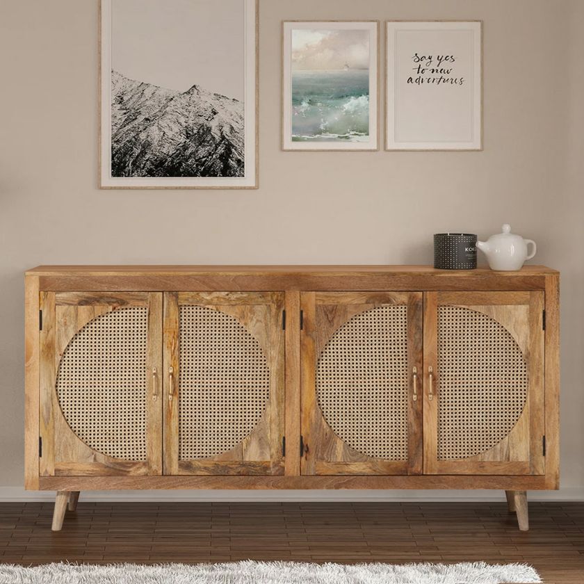 Picture of Mangalia Rustic Solid Wood Modern Sideboard