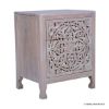 Picture of Cashel Distressed Mindi Wood Handcarved Nightstand