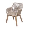 Picture of Alloa Rustic Teak Wood Woven Rope Dining Chair