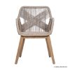 Picture of Alloa Rustic Teak Wood Woven Rope Dining Chair