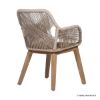 Picture of Alloa Rustic Teak Wood Woven Rope Dining Chair