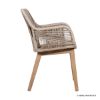 Picture of Alloa Rustic Teak Wood Woven Rope Dining Chair
