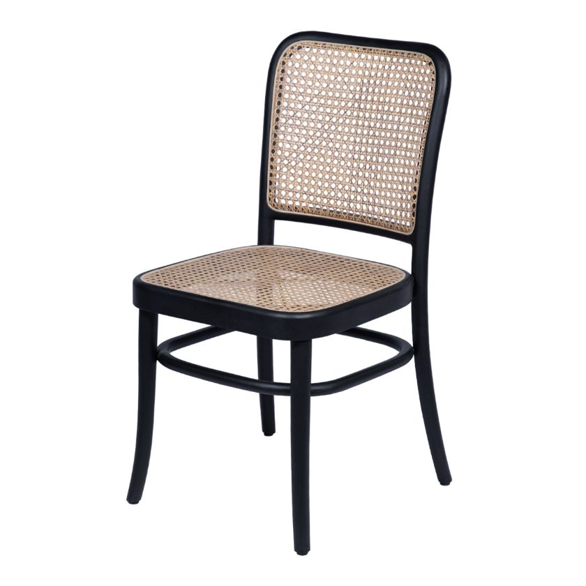 Picture of Dunfermline Rustic Teak Wood Rattan Dining Chair