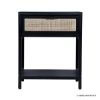 Picture of Kirkcaldy Modern Solid Wood Rattan End Table