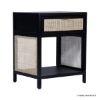 Picture of Kirkcaldy Modern Solid Wood Rattan End Table