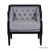 Picture of Elgin Mahogany Wood Contemporary Tufted Arm Chair Sofa