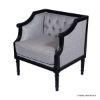 Picture of Elgin Mahogany Wood Contemporary Tufted Arm Chair Sofa