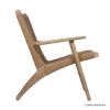 Picture of Bearsden Rustic Teak Wood Woven Rope Lazy Chair