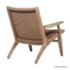 Picture of Bearsden Rustic Teak Wood Woven Rope Lazy Chair