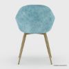 Picture of Darfield Solid Wood Mid-Century Upholstered Dining Chair
