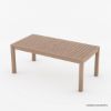 Picture of Dornbirn Teak Modern Outdoor Dining Table With Umbrella Hole