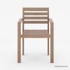 Picture of Dornbirn Outdoor Rustic Teak Wood Armchair with Back Rest
