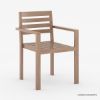 Picture of Dornbirn Outdoor Rustic Teak Wood Armchair with Back Rest