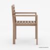 Picture of Dornbirn Outdoor Rustic Teak Wood Armchair with Back Rest