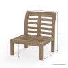 Picture of Amstetten Rustic Teak Wood Armless Outdoor Sofa