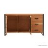 Picture of Graniteville Industrial Rattan 2 Door Kitchen Buffet Sideboard