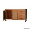 Picture of Graniteville Industrial Rattan 2 Door Kitchen Buffet Sideboard