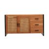 Picture of Graniteville Industrial Rattan 2 Door Kitchen Buffet Sideboard