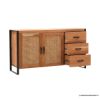 Picture of Graniteville Industrial Rattan 2 Door Kitchen Buffet Sideboard