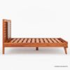 Picture of Bergenfield Mid-century Teak Wood 4 Piece Bedroom Set