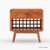 Picture of Bergenfield Teak Wood Mid-century Modern Nightstand