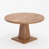 Picture of Glenrothes Solid Wood Round Pedestal Dining Table For 4