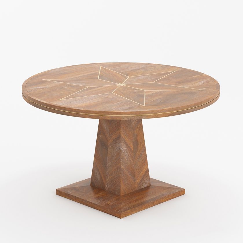 Picture of Glenrothes Solid Wood Round Pedestal Dining Table