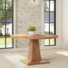 Picture of Glenrothes Solid Wood Round Pedestal Dining Table For 4