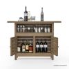 Picture of Busselton Rustic Teak Wood 3 Piece Outdoor Bar Set