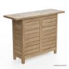 Picture of Busselton Rustic Teak Wood 3 Piece Outdoor Bar Set