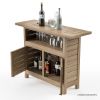 Picture of Busselton Teak Outdoor Bar Table With Storage