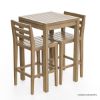 Picture of Busselton Teak Wood Outdoor Bar Table and Chairs