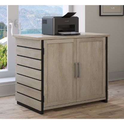 Picture of Leavenworth Solid Wood Modern  Home Office Storage Credenza