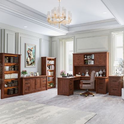 Picture of Dubrovnik Rustic Solid Wood Home Office Furniture Set