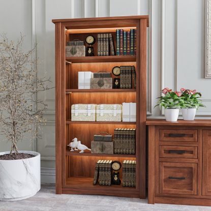 Picture of Dubrovnik Solid Wood Home Office Bookcase (72")