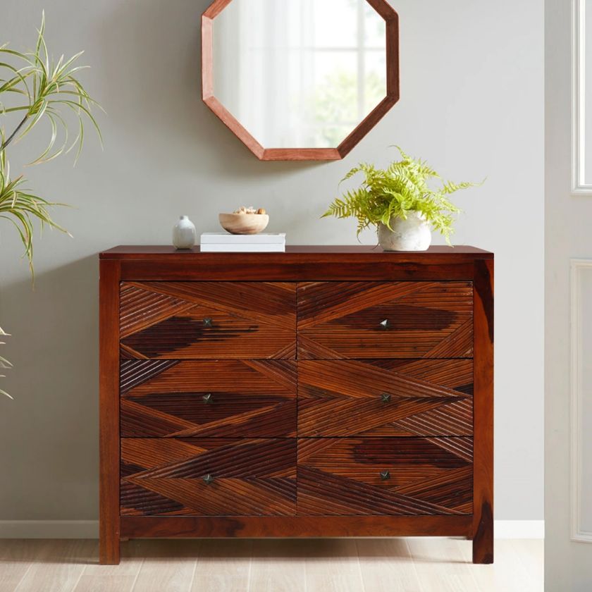 Picture of Tuttle Modern Style Rustic 6 Transitional Chest of Drawers