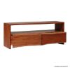 Picture of Alderpoint Modern Live Edge 2 Drawer Media Console with Open Shelf