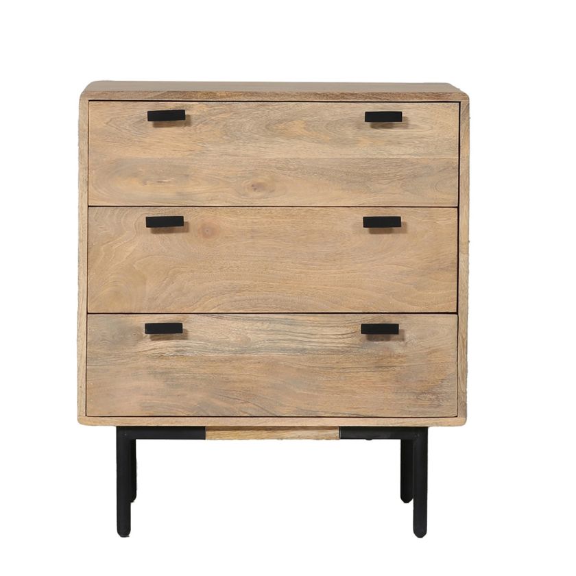 Picture of Trona Modern Farmhouse Style Rustic 3 Drawer Chest