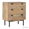 Picture of Trona Modern Farmhouse Style Rustic 3 Drawer Chest
