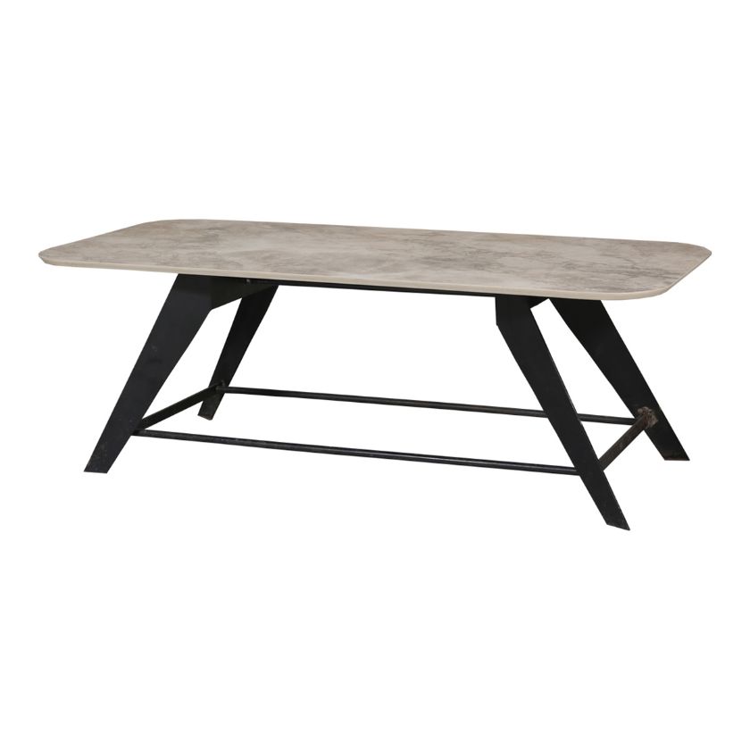 Picture of Guinda Industrial Style Distressed Grey Rectangle Dining Table