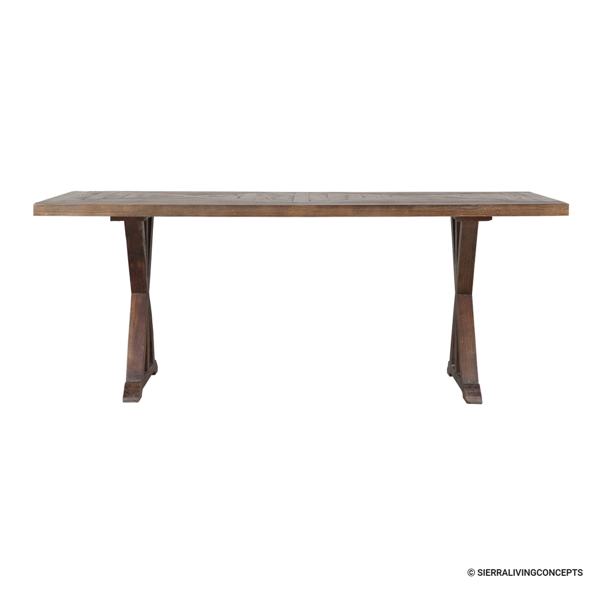 Wawona Farmhouse Style Rustic Solid Wood Dining Table.