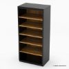 Picture of Kristiansand Solid Wood 2 Tone Rustic Bookcase With 6 Shelves