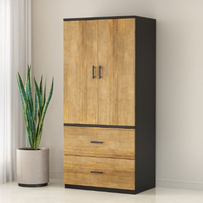 Picture of Kristiansand Solid Wood Home Office Tall Storage Cabinet